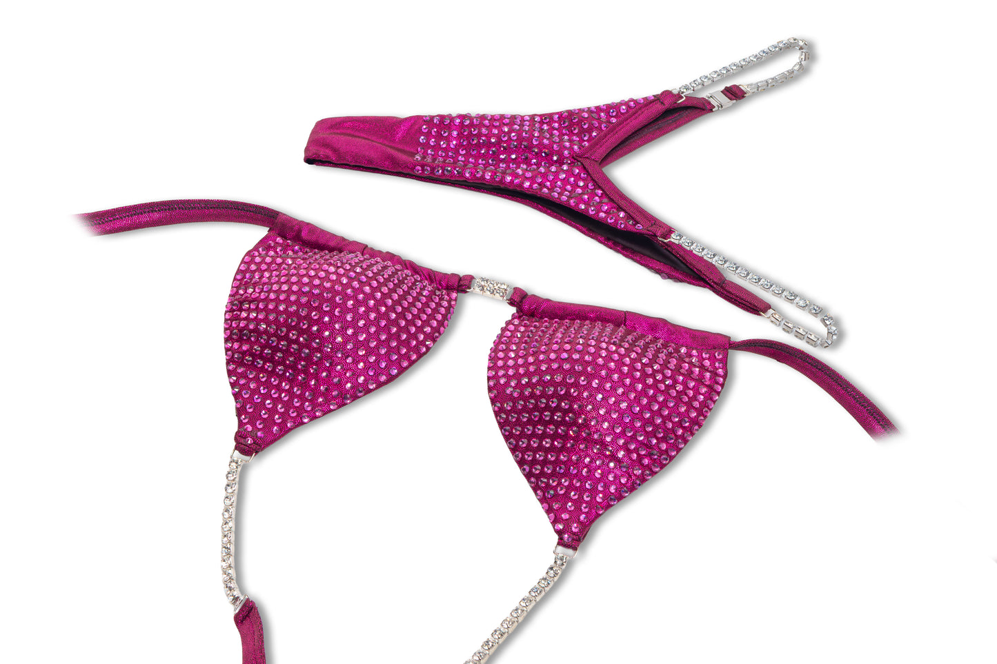 Blinding Fucsia Crystal Bikini