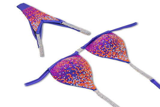 Purple Sunset Crystal Bikini