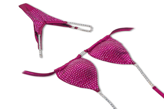 Blinding Fucsia Crystal Bikini