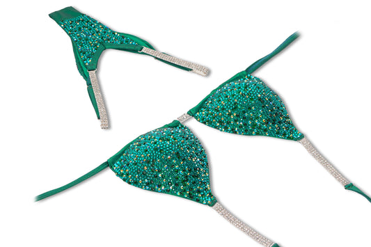 Emerlad Glow Crystal Bikini