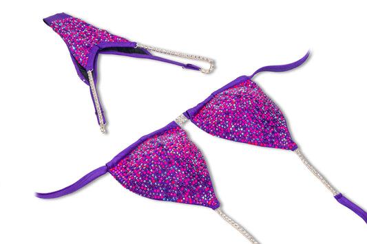 Neon Orchid Crystal Bikini