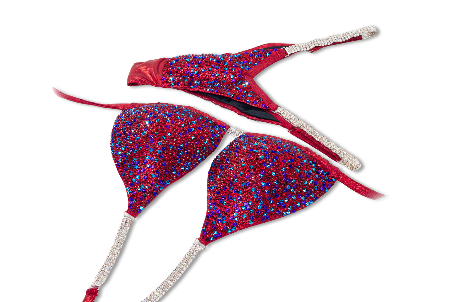 Cosmic Red Crystal Bikini