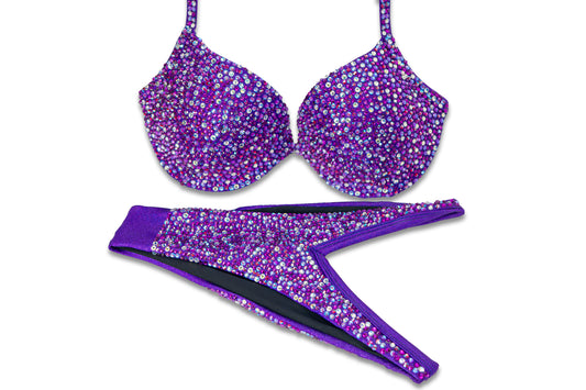 Violet Shimmer Crystal Bikini