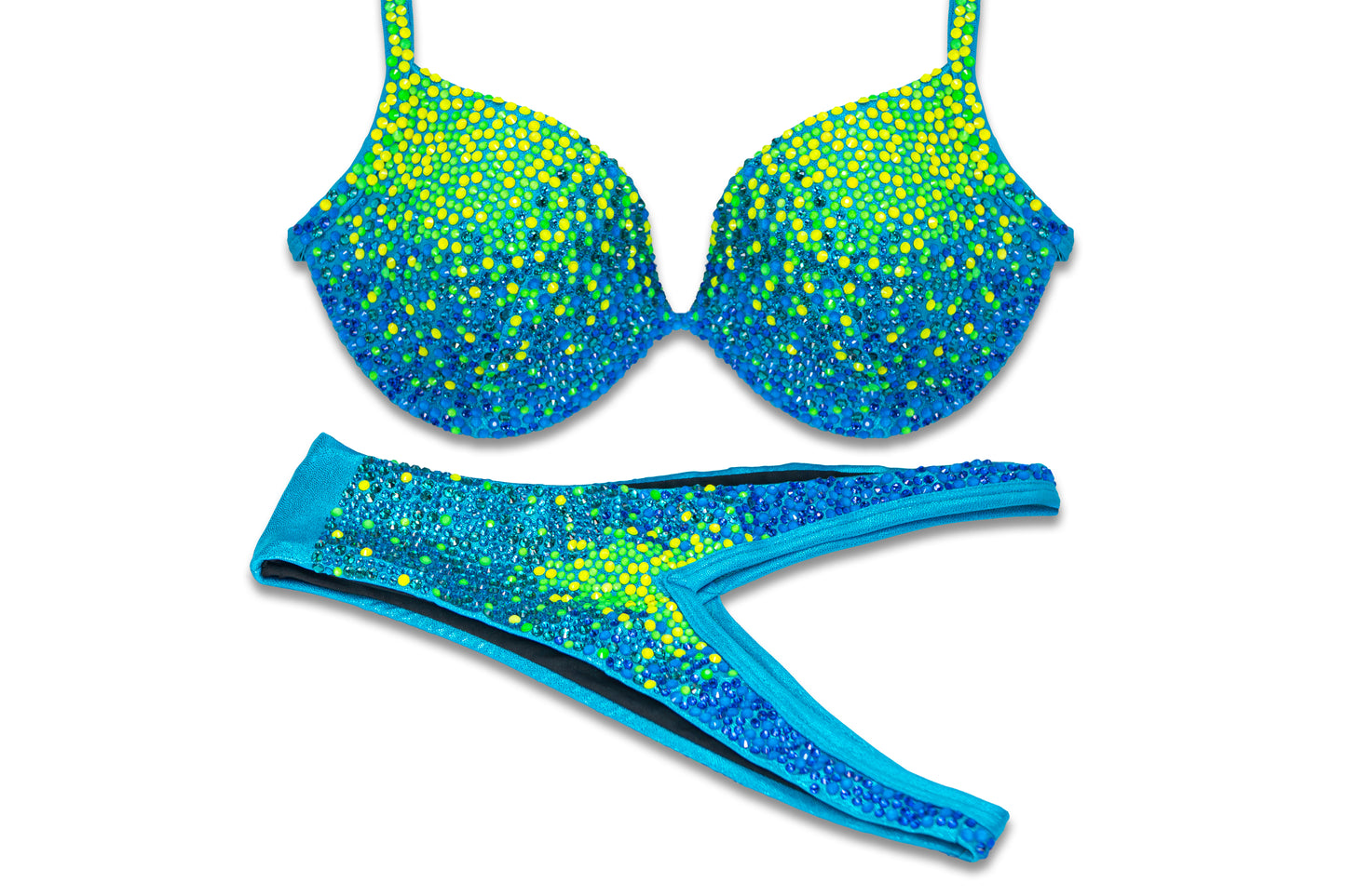 Neon Paradise Crystal Bikini