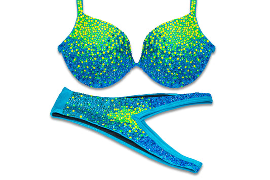 Neon Paradise Crystal Bikini