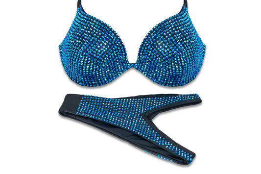 Precious Blue Crystal Bikini