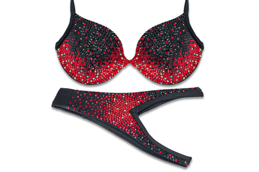 Red Volcano Crystal Bikini