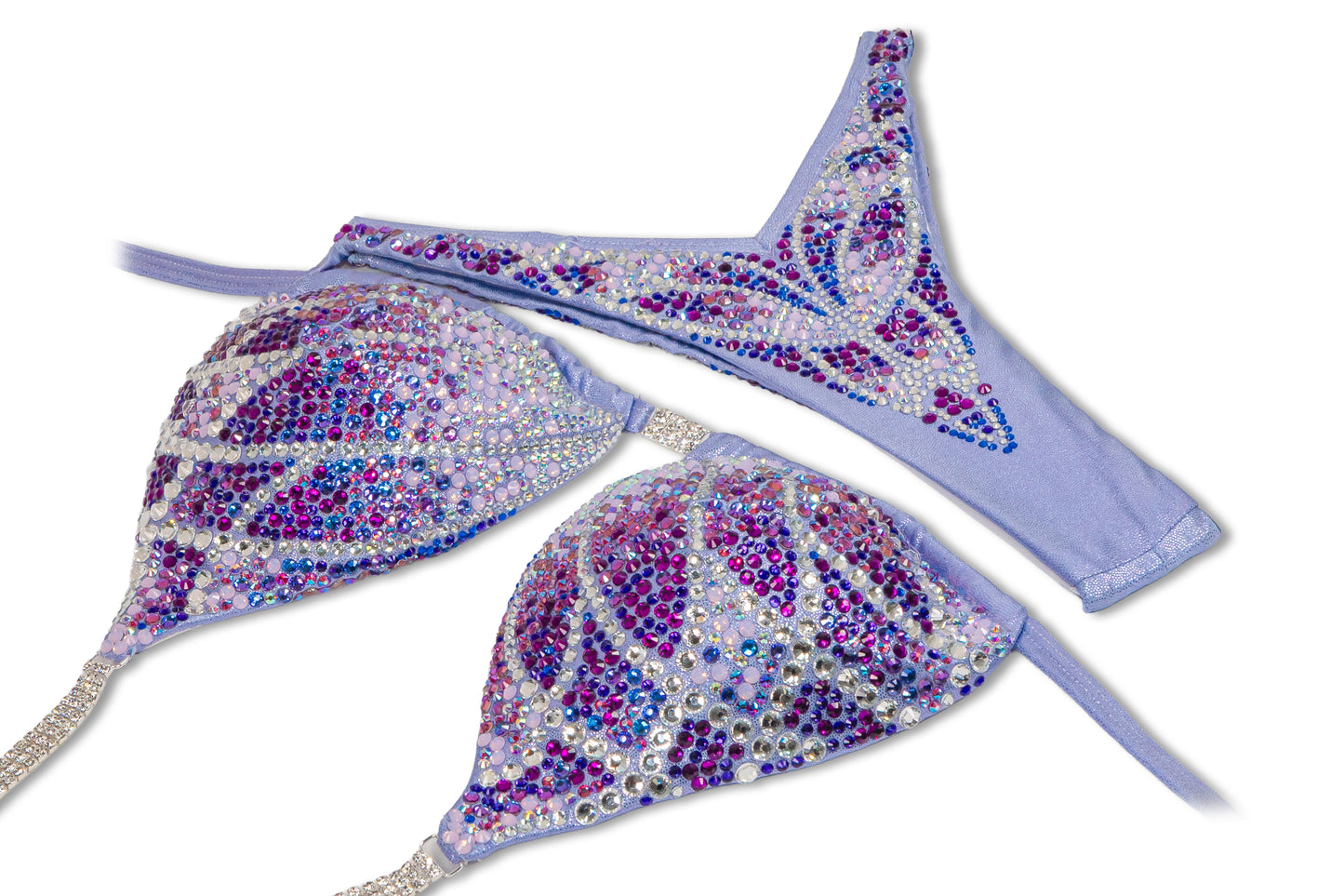 Lilac Rays Figure Competition Suit