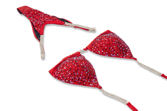 Red Paradise Crystal Bikini